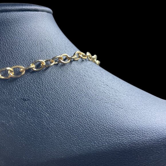 Gold Rhinestone Statement Necklace Earring Set Wedding Glam Elegant Jewelry - Picture 6 of 10